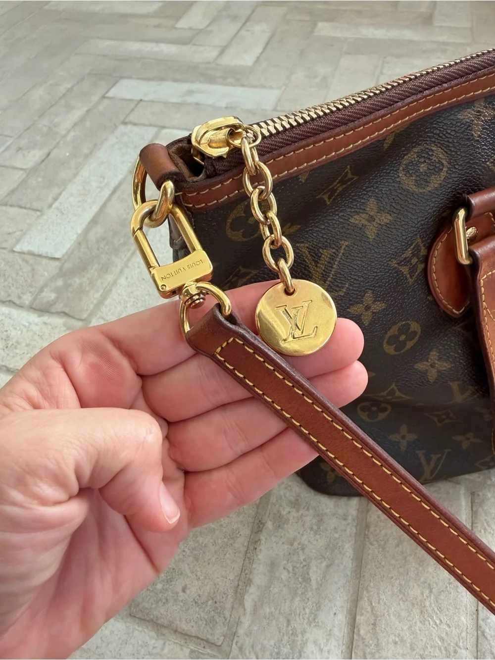 Louis Vuitton Palermo PM Monogram Canvas 2 Way Tote Shoulder Bag